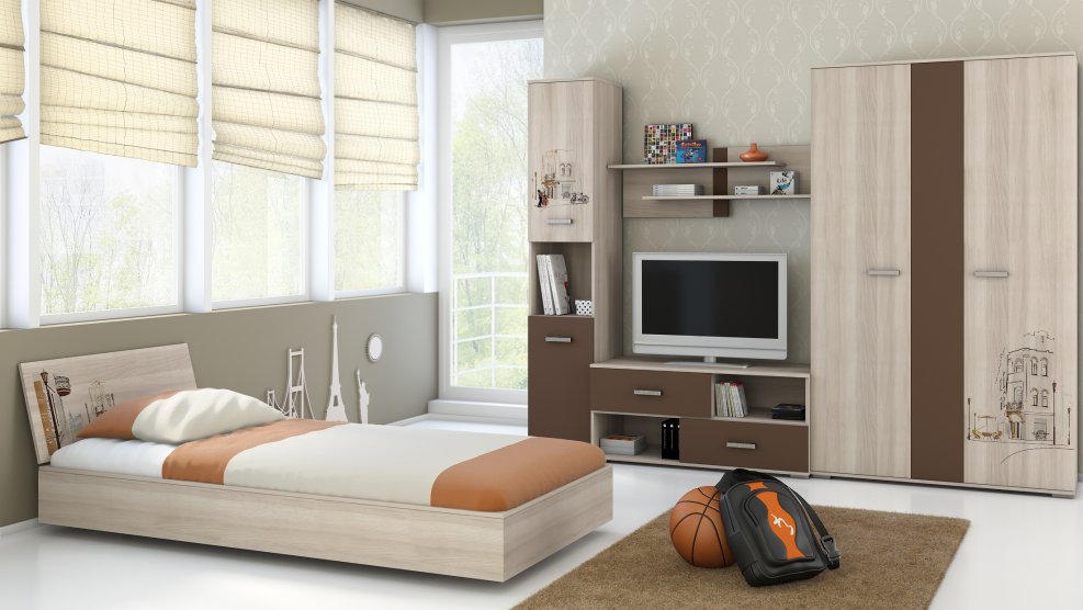 Купить Кровать детская  Лимбо-1 в интернет-магазине мебели ТК Аватара - фото