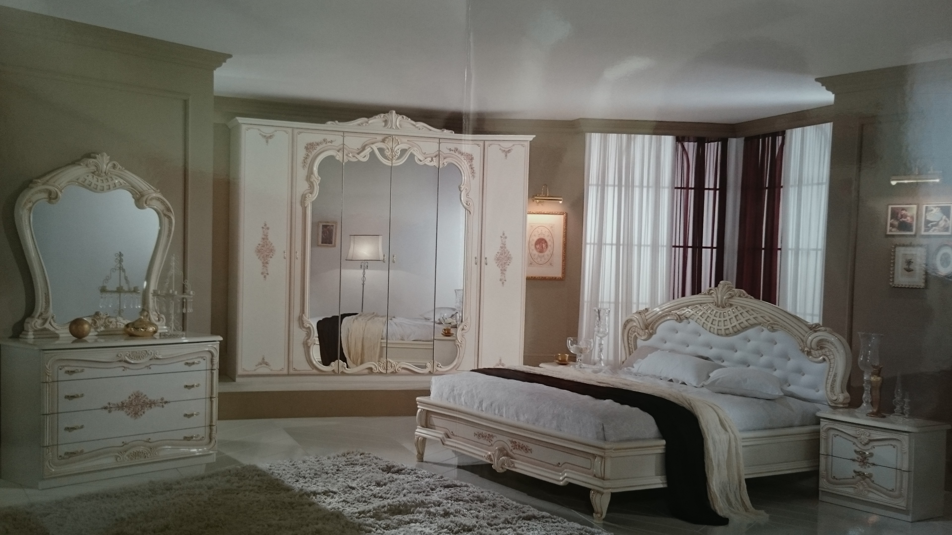 Спальня Диана с 6-дверным шкафом - фото