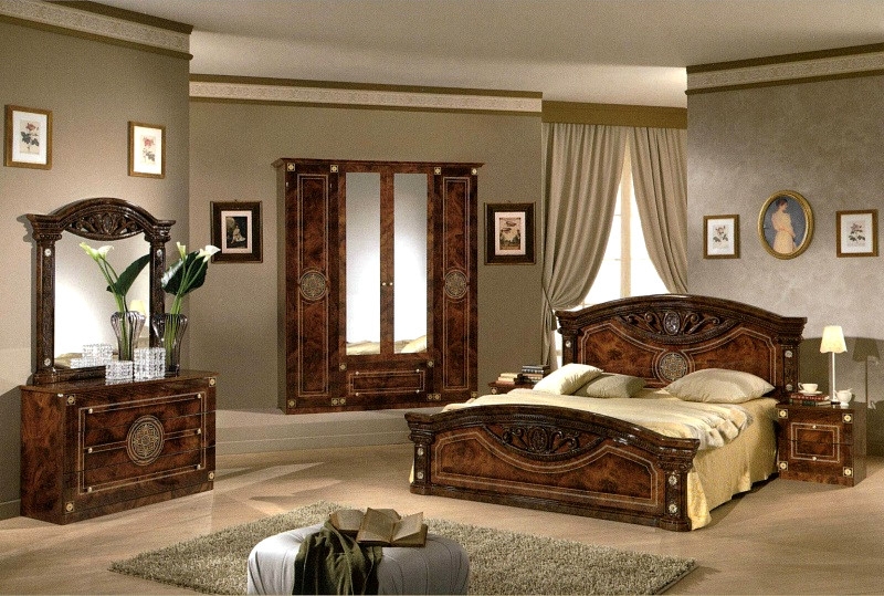 Спальня Рома комплект с 4-дверным шкафом - фото