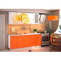 Кухня с фотопечатью Апельсин - фото
